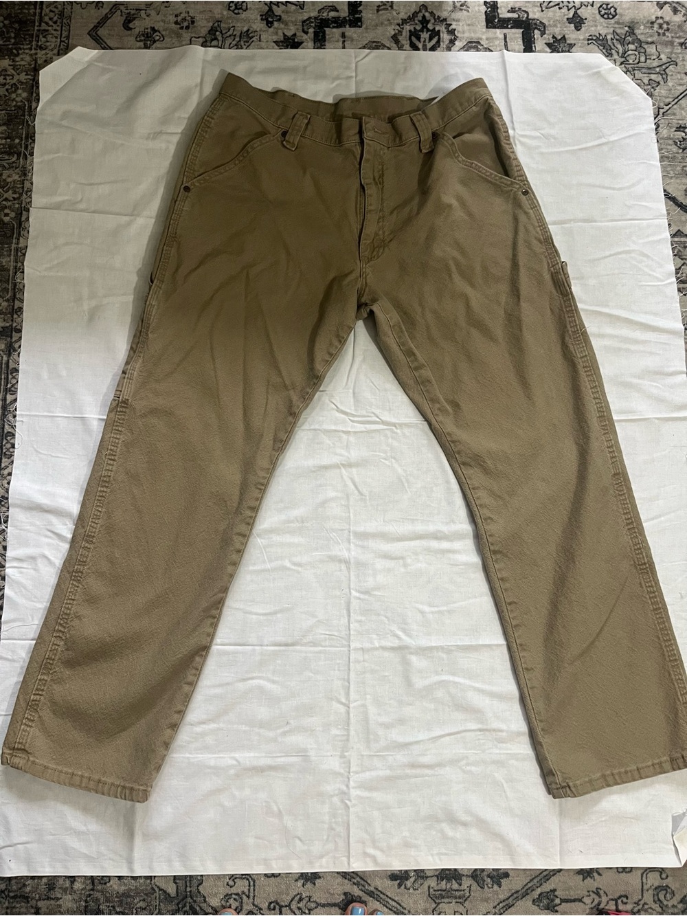 Wrangler Men's Chino-Style Pants in Light Brown
